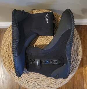 Xuker Gas 3mm Men's Scuba Diving Boots, Black Size 6